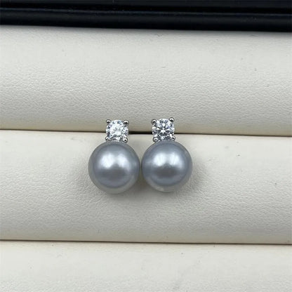 1 Pair Freshwater pearl earrings Pearl Ear Studs