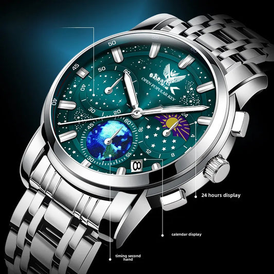 OPK brand watch manufacturers wholesale a generation of  chronograph moon luminous quartz watch men's watch men