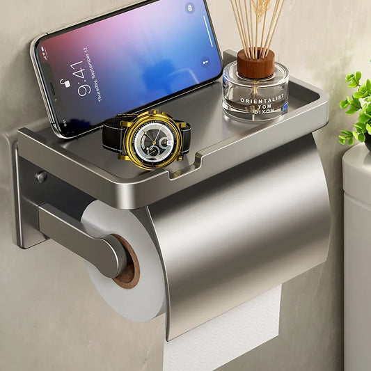 Toilet tissue box wall-mounted toilet tissue holder bathroom punch-free waterproof toilet paper box toilet roll holder