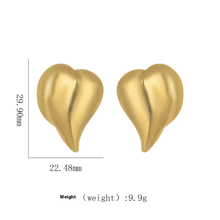 1 Pair Elegant Modern Style Geometric Plating Titanium Steel Ear Studs