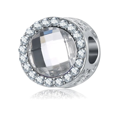 1 Piece 1.2*1.2*1cm  Alloy Round Beads