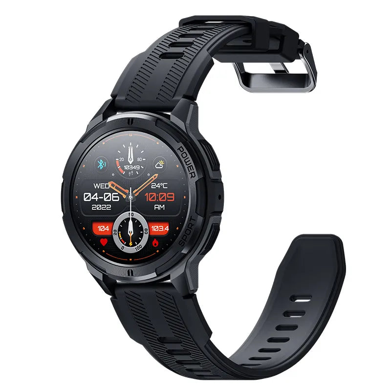 New C25 talk smart watch 1.43 inch AMOLED screen 466*466 heart rate blood pressure multi-sport watch