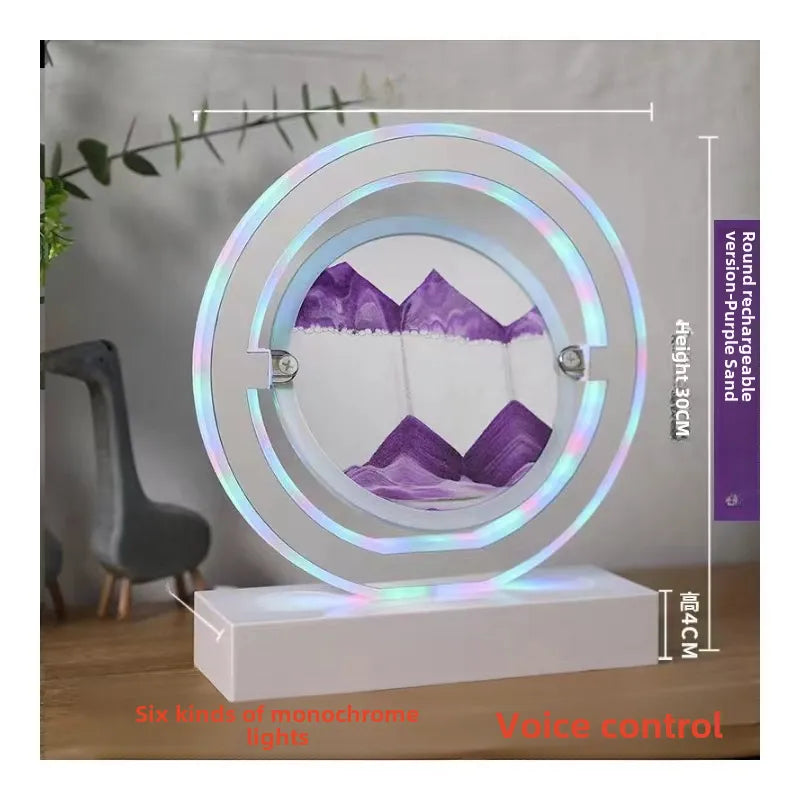 Creative quicksand table lamp bedroom bedside lamp fashion romantic simple decorative atmosphere lamp Net Red personality Bluetooth stereo