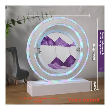 Creative quicksand table lamp bedroom bedside lamp fashion romantic simple decorative atmosphere lamp Net Red personality Bluetooth stereo