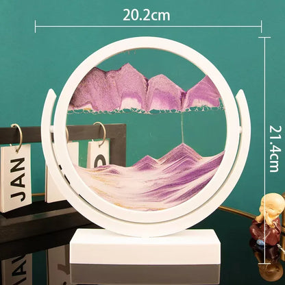 Creative  ornaments liquid decompression quicksand painting office desktop living room bedside table decorations birthday gift