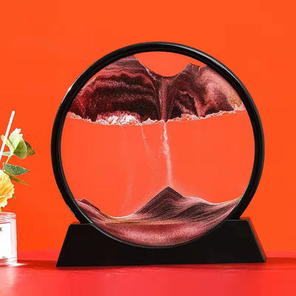 Creative  ornaments liquid decompression quicksand painting office desktop living room bedside table decorations birthday gift