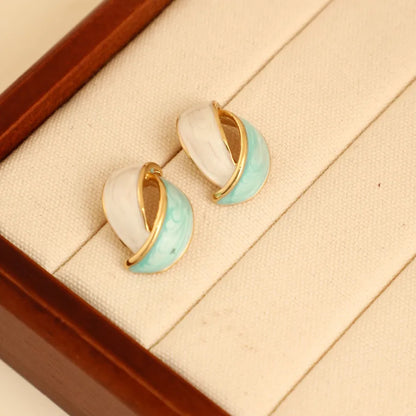 1 Pair IG Style Fairy Style Romantic Leaves Butterfly 304 Stainless Steel Ear Studs