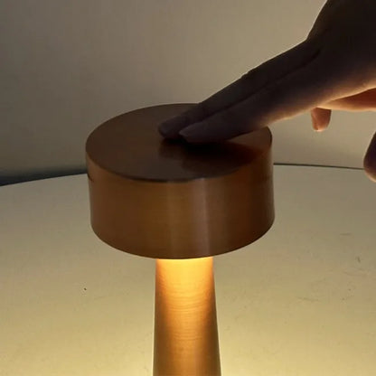 Modern Nordic Creative Bedside Bar Bedroom USB Charging Touch Iron Art Dumbbell Table Lamp Night Light Atmosphere Decorative Lamp