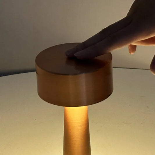 Modern Nordic Creative Bedside Bar Bedroom USB Charging Touch Iron Art Dumbbell Table Lamp Night Light Atmosphere Decorative Lamp