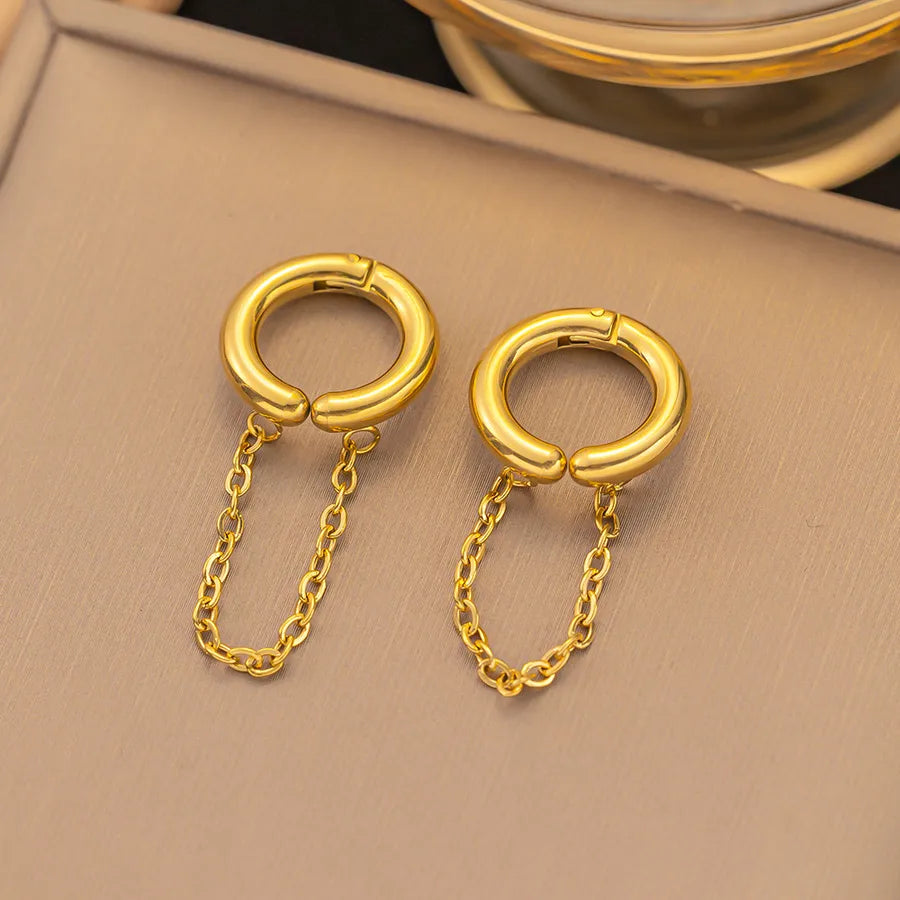 1 Pair IG Style Elegant Vintage Style Heart Shape Flower Butterfly 304 Stainless Steel Drop Earrings Ear Studs