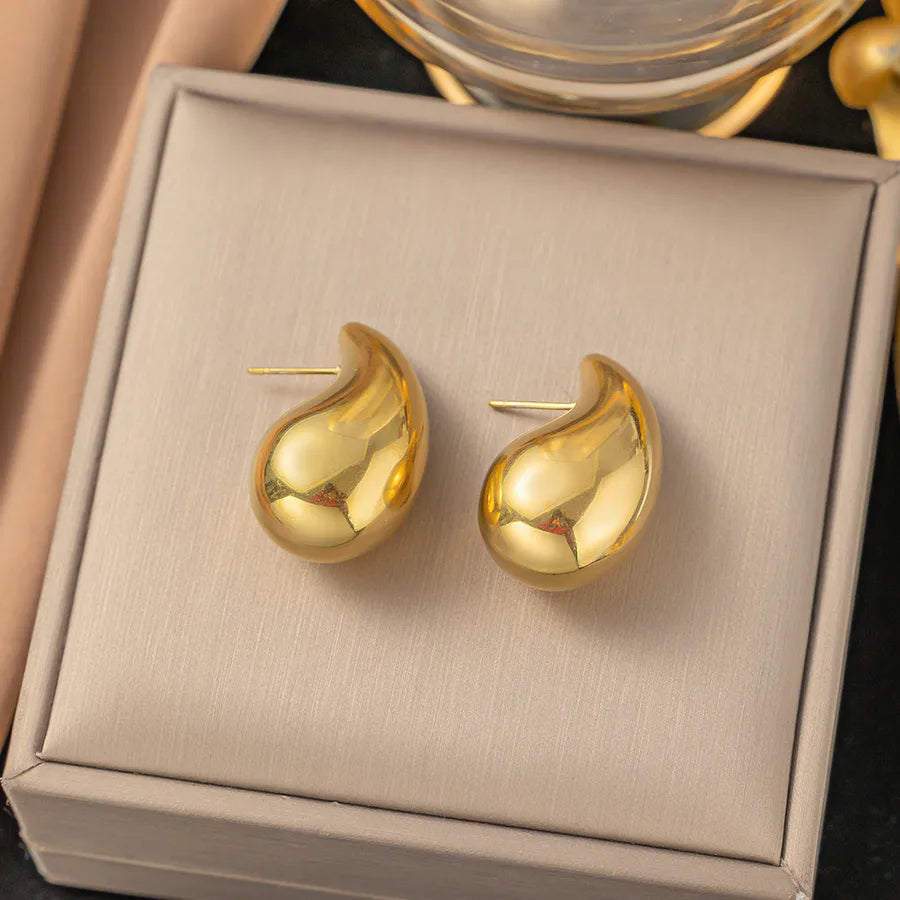 1 Pair IG Style Elegant Vintage Style Heart Shape Flower Butterfly 304 Stainless Steel Drop Earrings Ear Studs