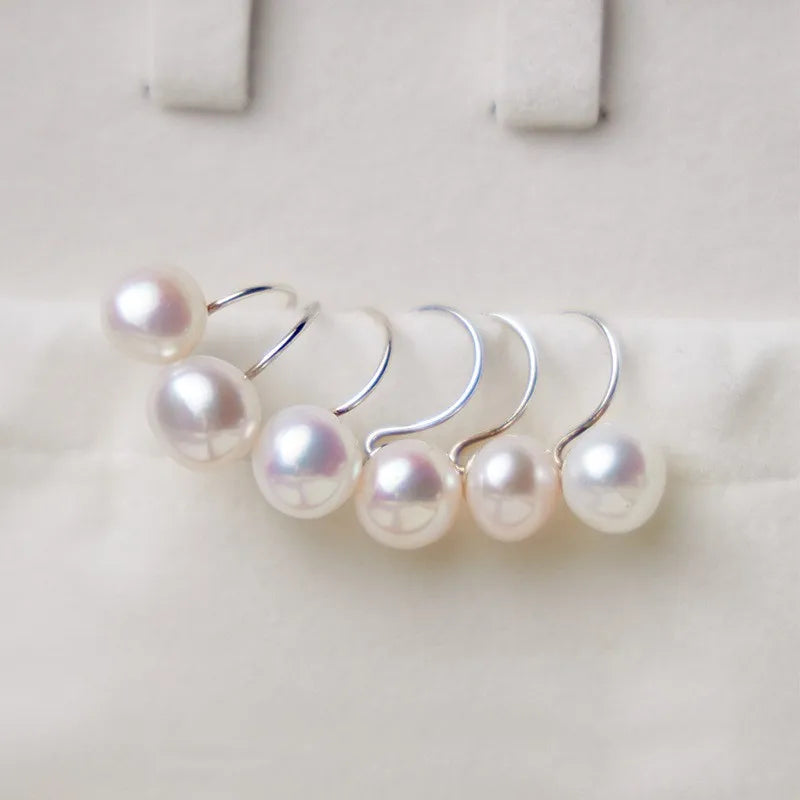 1 Pair Freshwater Pearl Geometric Earrings