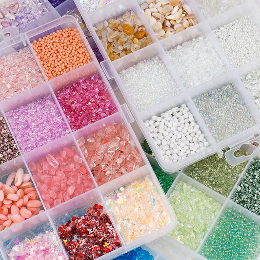 1 Box ABS Solid Color Beads