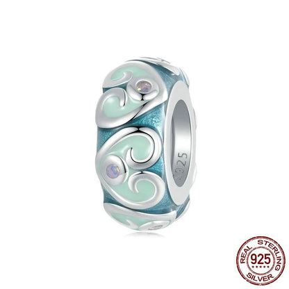 1 Piece 10 * 22mm 11 * 14mm Hole 4~4.9mm 925 Sterling Silver Zircon White Gold Plated Rabbit Egg Polished Pendant Beads Jewelry Accessories