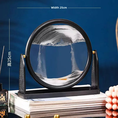 Creative  ornaments liquid decompression quicksand painting office desktop living room bedside table decorations birthday gift