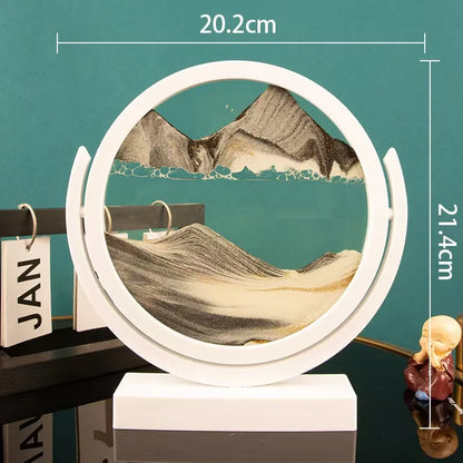 Creative  ornaments liquid decompression quicksand painting office desktop living room bedside table decorations birthday gift