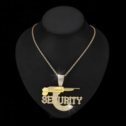 1 Piece Alloy Rhinestones Charms Pendant Necklace