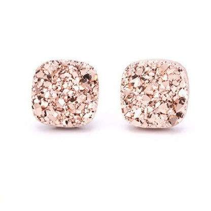 1 Pair Simple Style Geometric Inlay Titanium Steel Rhinestones Ear Cuffs