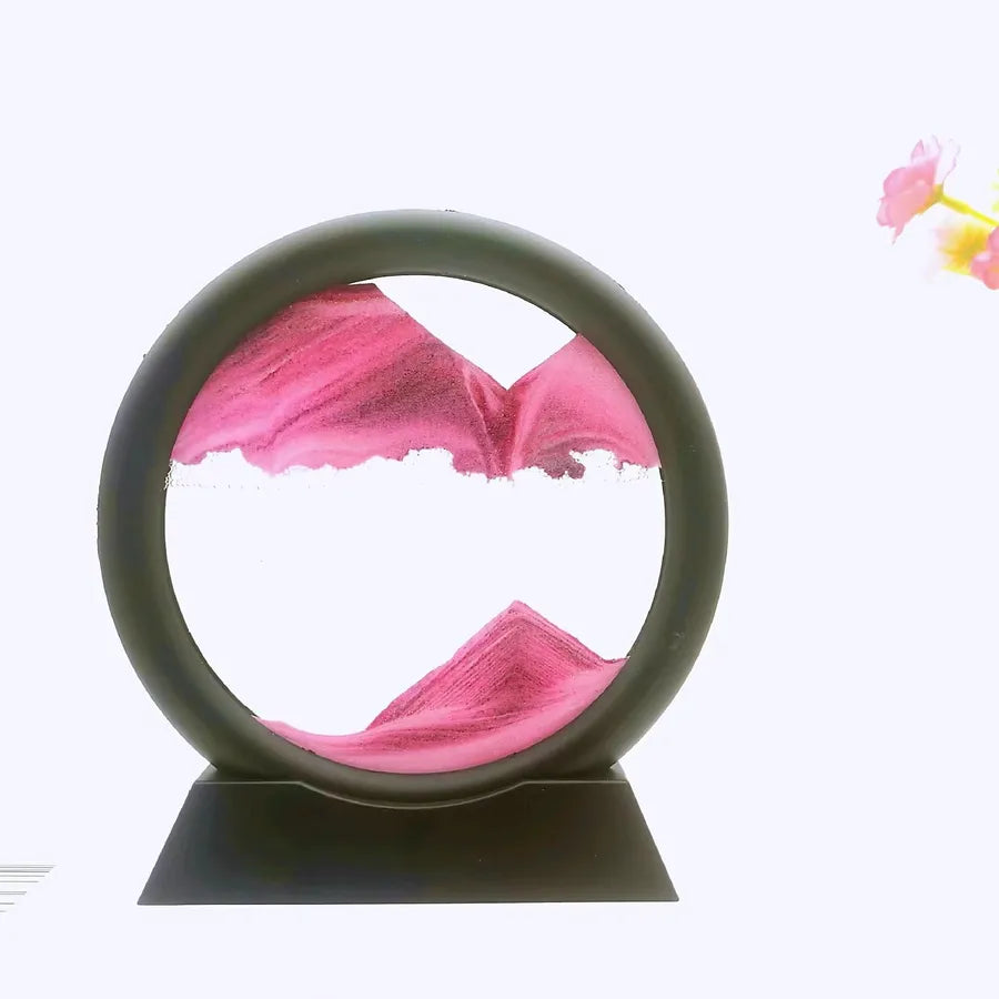 Creative  ornaments liquid decompression quicksand painting office desktop living room bedside table decorations birthday gift