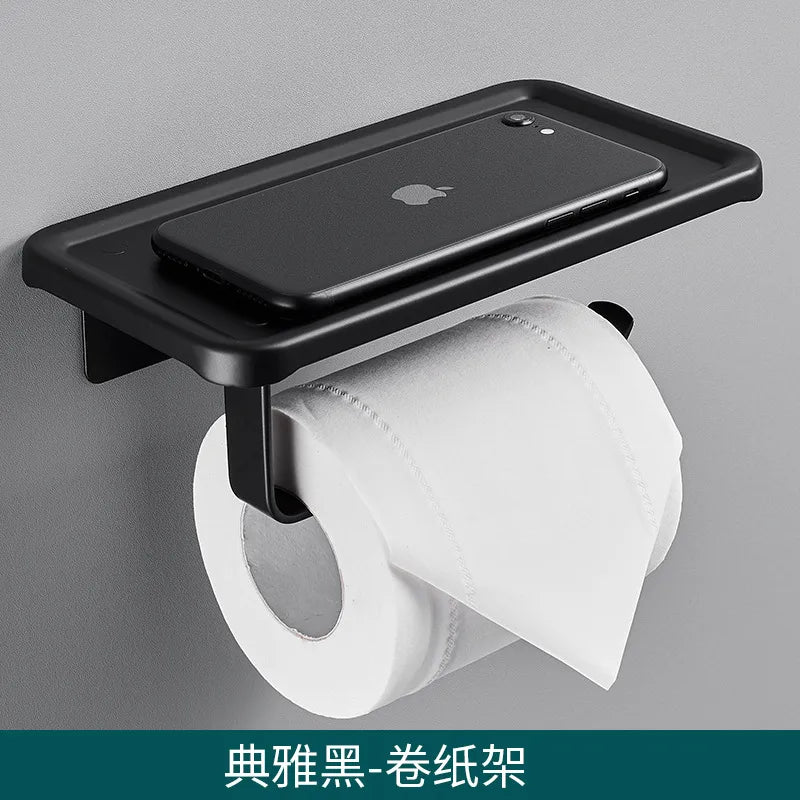 Toilet tissue box wall-mounted toilet tissue holder bathroom punch-free waterproof toilet paper box toilet roll holder