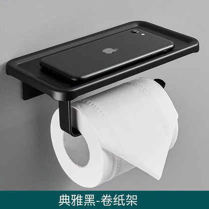 Toilet tissue box wall-mounted toilet tissue holder bathroom punch-free waterproof toilet paper box toilet roll holder