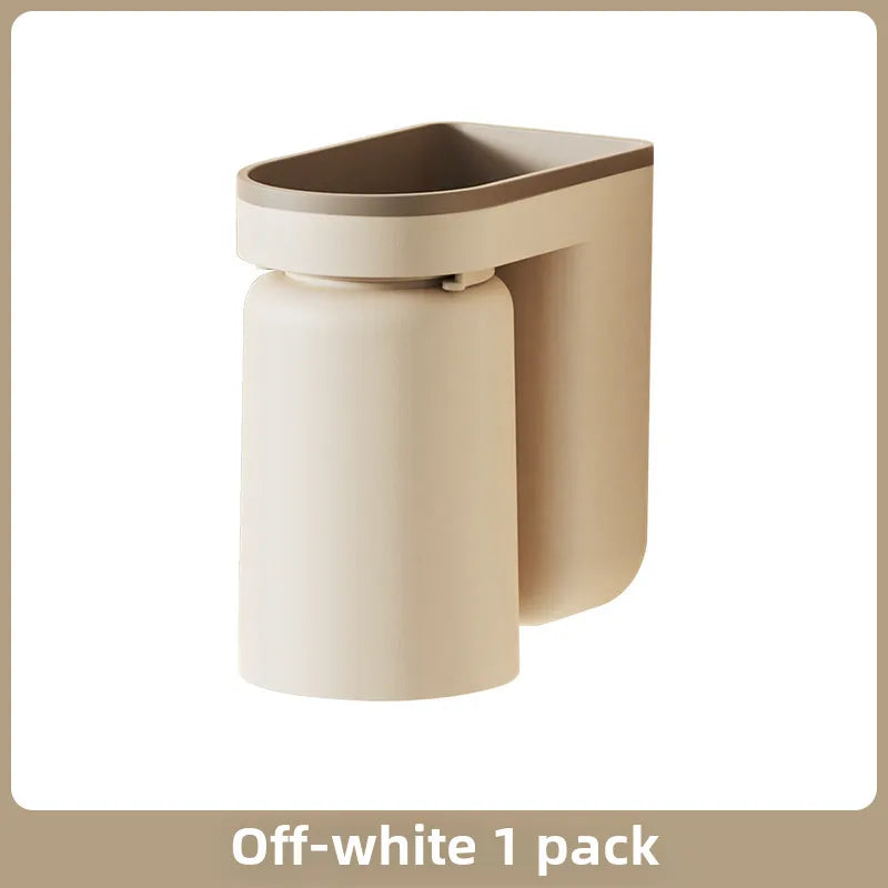 Wash cup wall-mounted toothbrush holder wholesale punch-free toothbrush cup suit wall-mounted household toothbrush holder storage rack