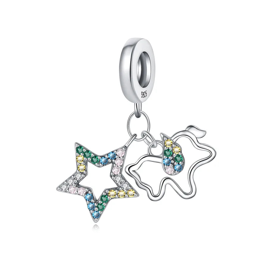 1 Piece 21 * 24mm 925 Sterling Silver Zircon Pumpkin Crown Mushroom Pendant Beads Jewelry Accessories