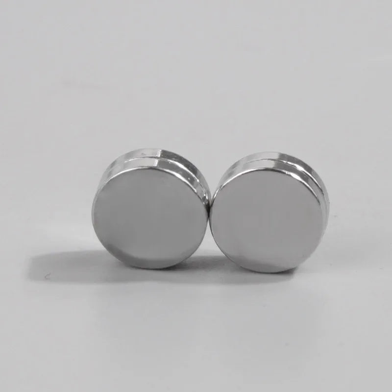 1 Pair Hip-Hop Red Heart 304 Stainless Steel Ear Cuffs