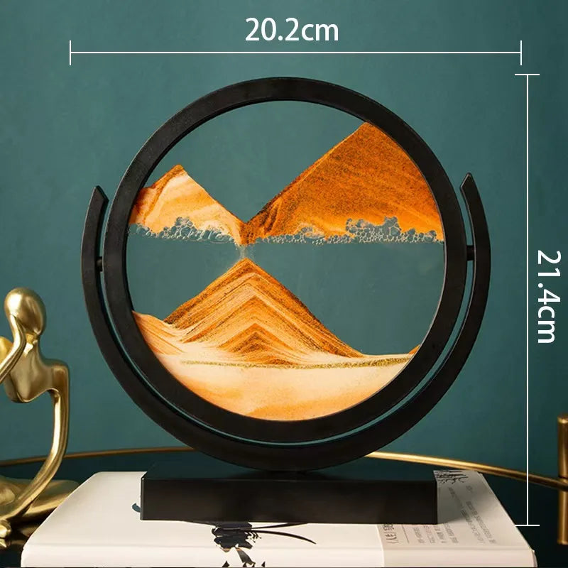 Creative  ornaments liquid decompression quicksand painting office desktop living room bedside table decorations birthday gift