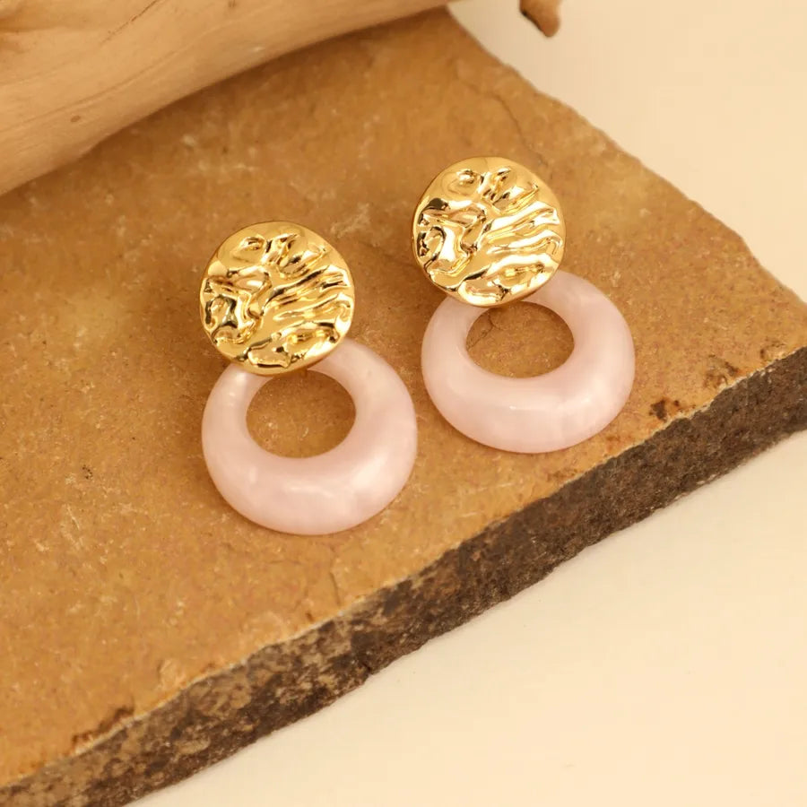 1 Pair IG Style Elegant Cute Round Flower Bow Knot 304 Stainless Steel Ear Studs