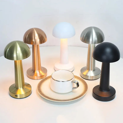 Modern Nordic Creative Bedside Bar Bedroom USB Charging Touch Iron Art Dumbbell Table Lamp Night Light Atmosphere Decorative Lamp