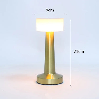 Modern Nordic Creative Bedside Bar Bedroom USB Charging Touch Iron Art Dumbbell Table Lamp Night Light Atmosphere Decorative Lamp