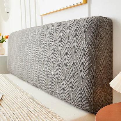 Simple Japanese Style Three-Dimensional Jacquard Headcover Full Covering Bedside Backrest Dust Cover Soft Covering Headcover