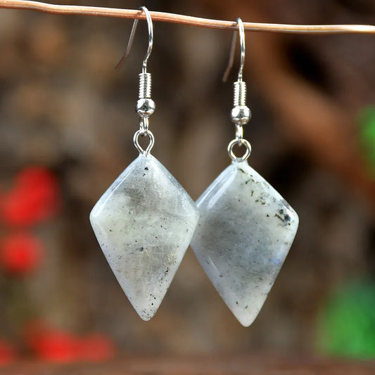 1 Pair Vacation Classic Style Geometric Alloy natural stone Drop Earrings