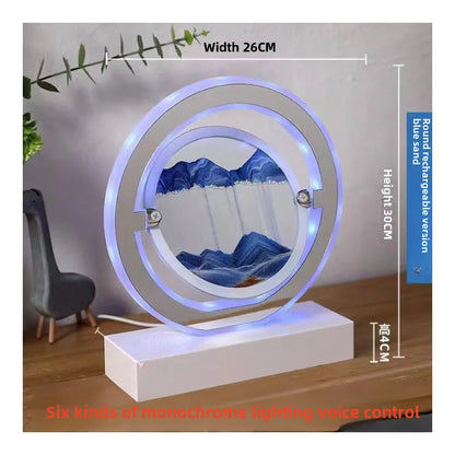 Creative quicksand table lamp bedroom bedside lamp fashion romantic simple decorative atmosphere lamp Net Red personality Bluetooth stereo