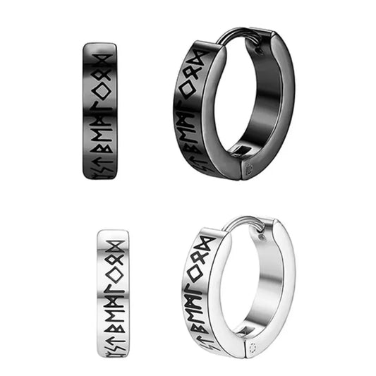 1 piece casual letter plating stainless steel earrings