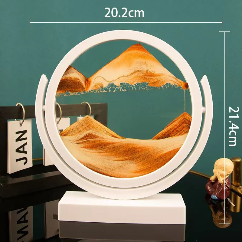 Creative  ornaments liquid decompression quicksand painting office desktop living room bedside table decorations birthday gift