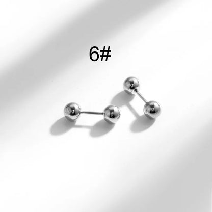 1 Pair Hip-Hop Geometric Cross Feather Plating 316 Stainless Steel  Earrings