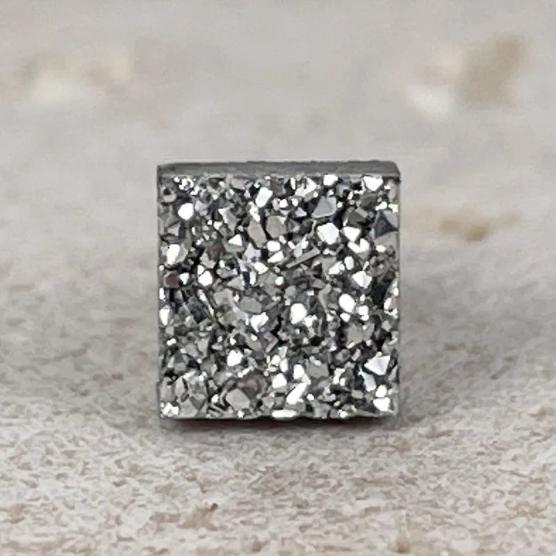 1 Pair Simple Style Geometric Inlay Titanium Steel Rhinestones Ear Cuffs