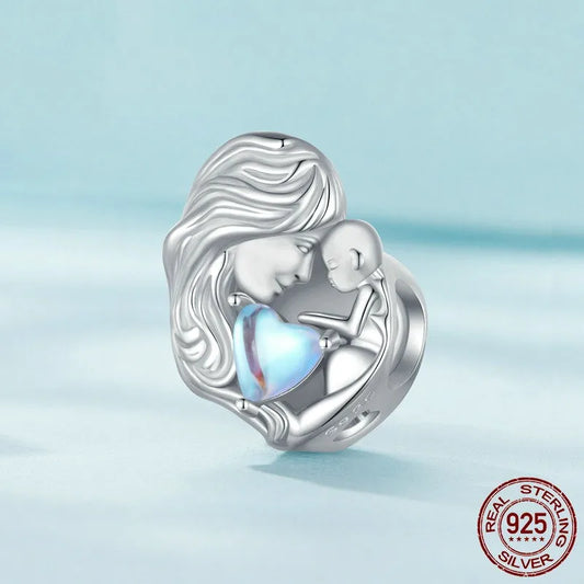 1 Piece 10 * 14mm 925 Sterling Silver Artificial Gemstones White Gold Plated Human Heart Shape Polished Beads Jewelry Accessories