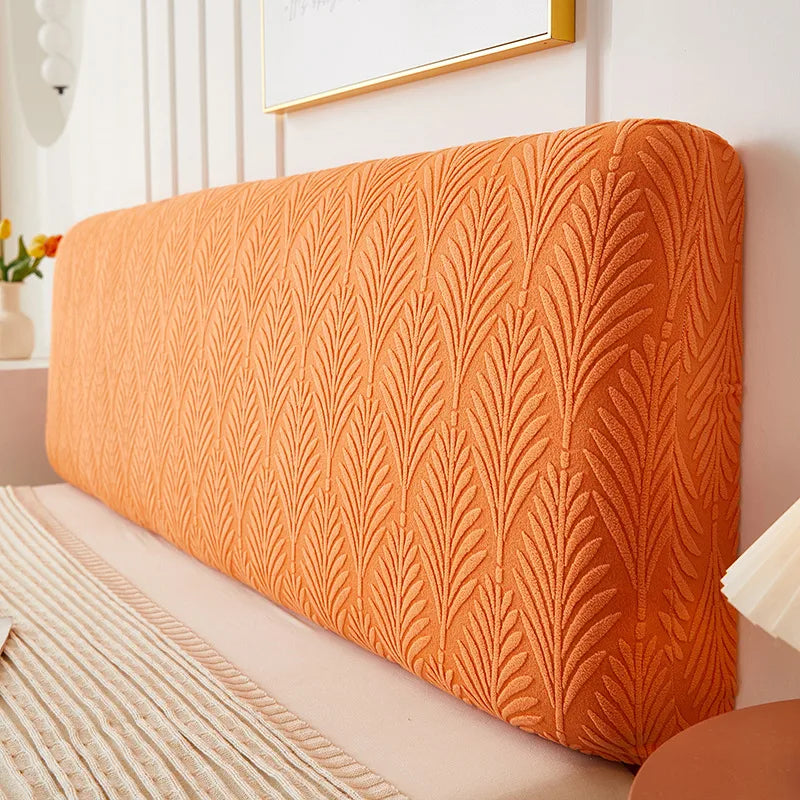 Simple Japanese Style Three-Dimensional Jacquard Headcover Full Covering Bedside Backrest Dust Cover Soft Covering Headcover