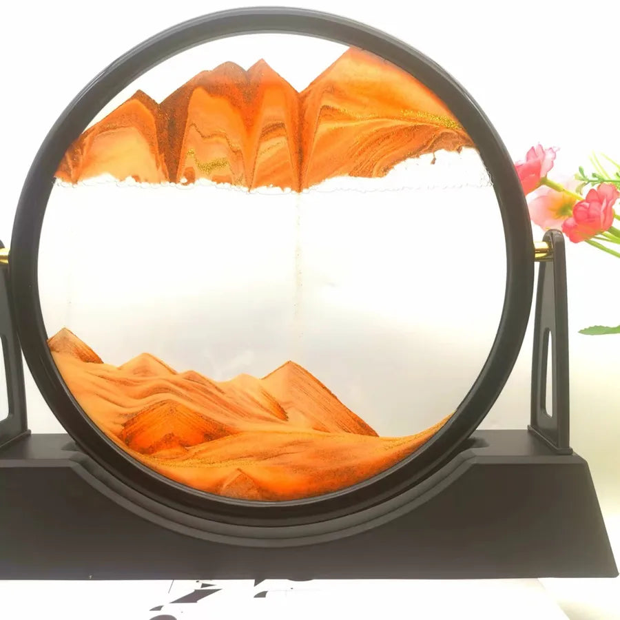 Creative  ornaments liquid decompression quicksand painting office desktop living room bedside table decorations birthday gift