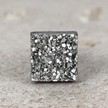 1 Pair Simple Style Geometric Inlay Titanium Steel Rhinestones Ear Cuffs