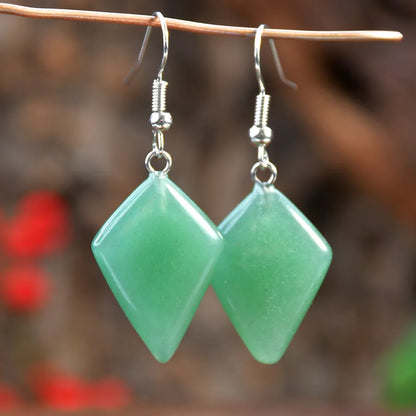 1 Pair Vacation Classic Style Geometric Alloy natural stone Drop Earrings