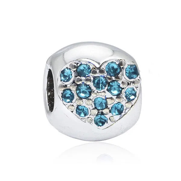 1 Piece 9*10mm Alloy Heart Shape Bow Knot Shell Beads