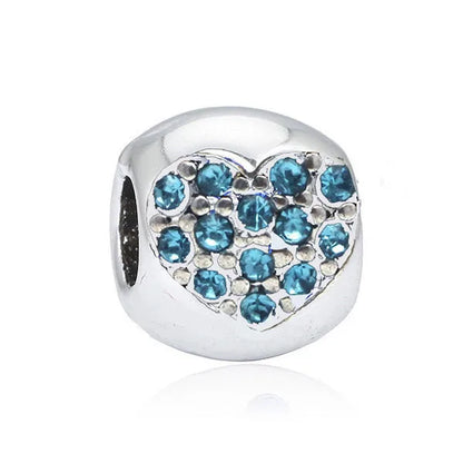 1 Piece 9*10mm Alloy Heart Shape Bow Knot Shell Beads