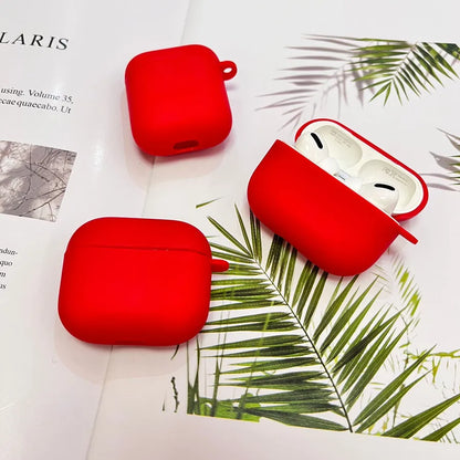 tpu Solid Color Simple Style Bluetooth earphone cover Phone Accessories