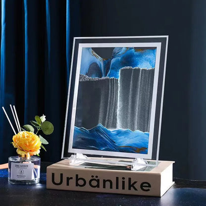 Creative  ornaments liquid decompression quicksand painting office desktop living room bedside table decorations birthday gift