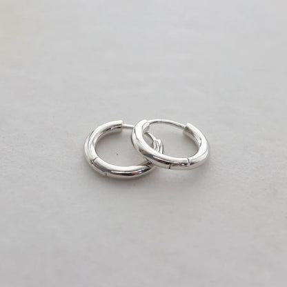 1 Pair Simple Style Commute Geometric 925 Sterling Silver Earrings