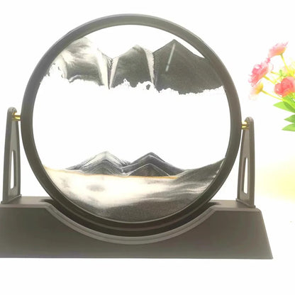 Creative  ornaments liquid decompression quicksand painting office desktop living room bedside table decorations birthday gift